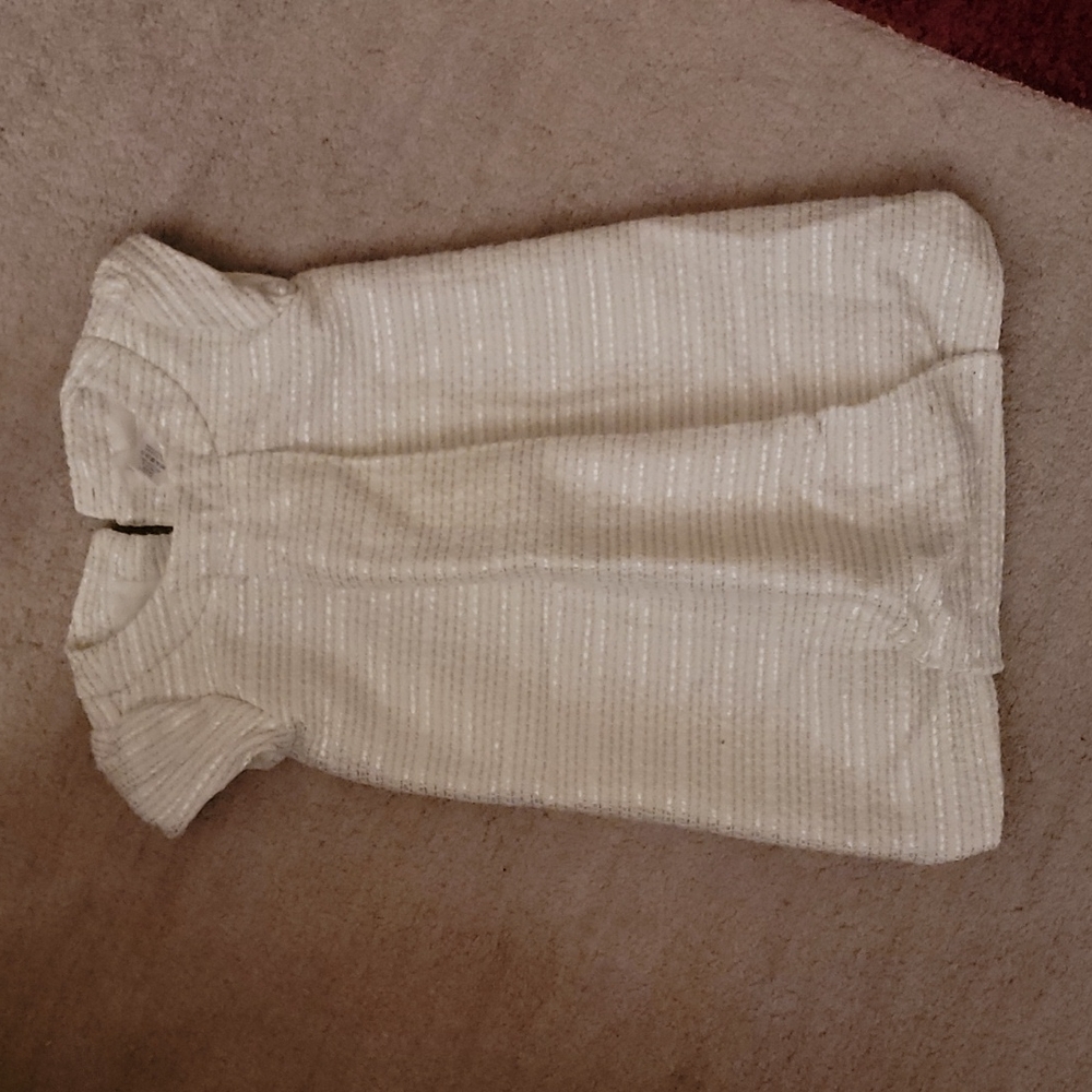 Janie and Jack Size 5 White Winter Dress